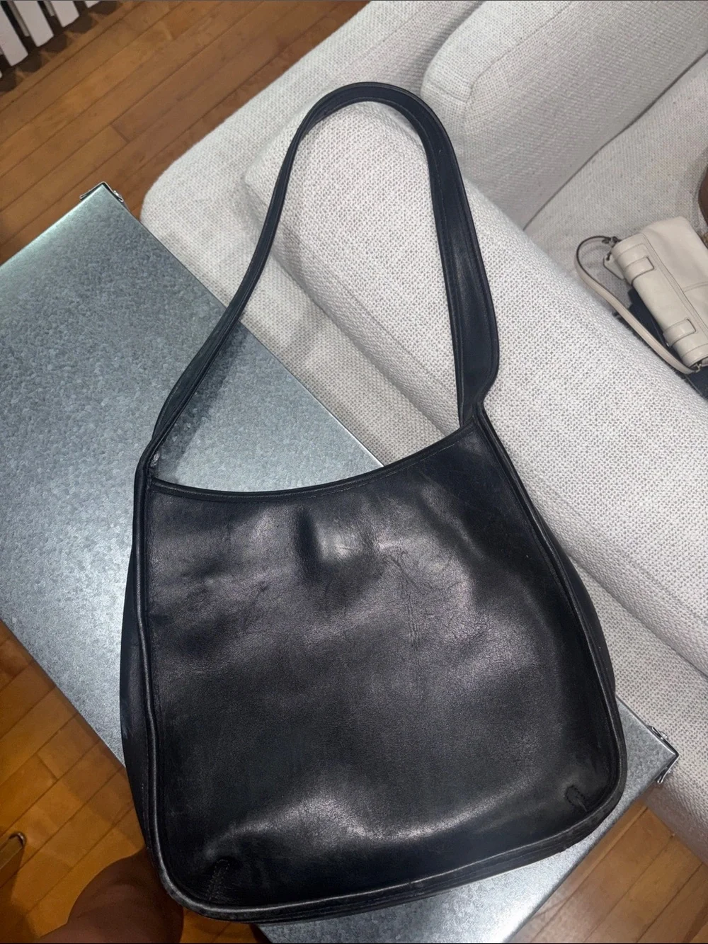 Coach 9047  Black Ergo Leather Shoulder Bag
